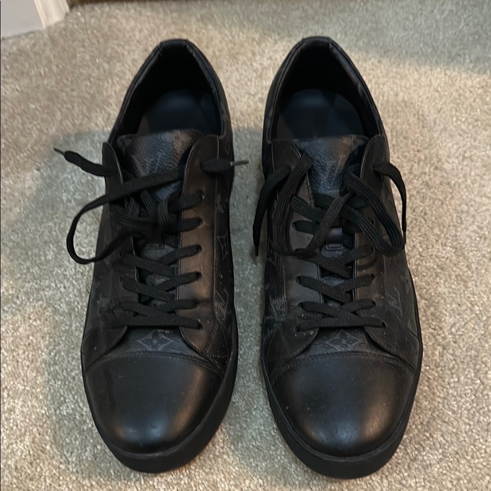 Louis Vuitton Black Monogram Sneakers